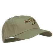 Alligator Wild Animal Patched Low Profile Cotton Cap