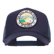 Alaska State Seal Patched Mesh Cap