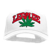 Legalize Marijuana Patched Solid Cotton Twill 5 Panel Prostyle Snap Cap