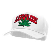 Legalize Marijuana Patched Solid Cotton Twill 5 Panel Prostyle Snap Cap