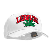 Legalize Marijuana Patched Solid Cotton Twill 5 Panel Prostyle Snap Cap