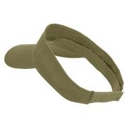 Mini Broken Heart Patched Cotton Twill Sun Visor - Khaki OSFM