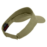 Mini Broken Heart Patched Cotton Twill Sun Visor - Khaki OSFM