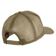 U.S. Navy Ships Blue Patched Solid Cotton Twill Mesh Prostyle Cap - Khaki OSFM