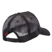 Halloween Monster Design Heat Transfer Solid Cotton Twill 5 Panel Mesh Cap