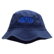 Cool Ski Embroidered Pigment Dyed Bucket Hat