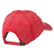 Africa Mask Embroidered Washed Pigment Dyed Cap