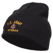 US Army Veteran Military Embroidered Short Beanie