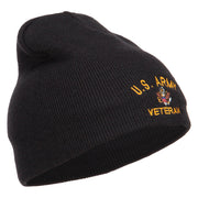 US Army Veteran Military Embroidered Short Beanie