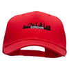 London Embroidered Solid Wool Blend Prostyle Snapback Cap - Red OSFM