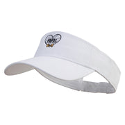 Papai Embroidered Cotton Twill Sun Visor - White OSFM