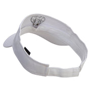 Papai Embroidered Cotton Twill Sun Visor - White OSFM