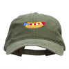 American Hot Dog Embroidered Washed Cap