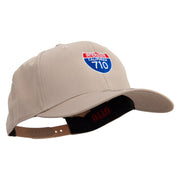 Interstate 710 Embroidered Solid Cotton Twill Pro Style Cap