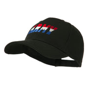 Three Color Army Logo Embroidered Cap