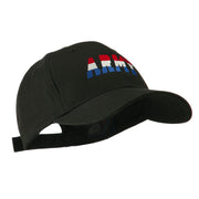 Three Color Army Logo Embroidered Cap