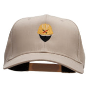 Architect Embroidered Solid Cotton Twill Pro Style Cap - Khaki OSFM