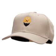 Architect Embroidered Solid Cotton Twill Pro Style Cap - Khaki OSFM