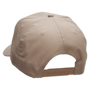 Architect Embroidered Solid Cotton Twill Pro Style Cap - Khaki OSFM