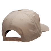 Architect Embroidered Solid Cotton Twill Pro Style Cap - Khaki OSFM