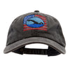 American Swimmer Embroidered Unstructured Pigment Dyed Cotton Cap