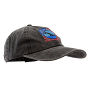 American Swimmer Embroidered Unstructured Pigment Dyed Cotton Cap