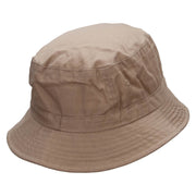 Sailboat Sunset Embroidered Bucket Hat - Khaki OSFM