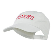 Wording of Amore Embroidered Cap