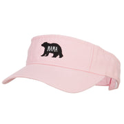 Mama Bear Embroidered Pro Style Cotton Washed Visor