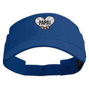 Papai Embroidered Cotton Twill Sun Visor - Royal OSFM