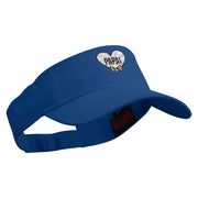 Papai Embroidered Cotton Twill Sun Visor - Royal OSFM