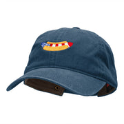 American Hot Dog Embroidered Washed Cap