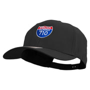 Interstate 710 Embroidered Solid Cotton Twill Pro Style Cap