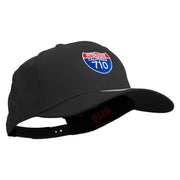 Interstate 710 Embroidered Solid Cotton Twill Pro Style Cap