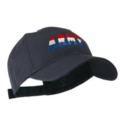 Three Color Army Logo Embroidered Cap