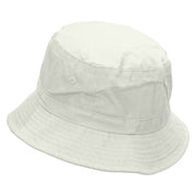 Sailboat Sunset Embroidered Bucket Hat - White OSFM