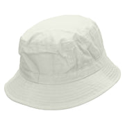 Sailboat Sunset Embroidered Bucket Hat - White OSFM