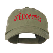 Wording of Amore Embroidered Cap