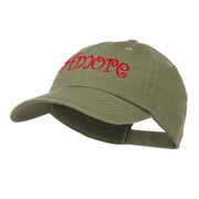 Wording of Amore Embroidered Cap