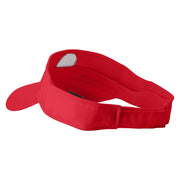 Chocolate Truffles Embroidered Cotton Twill Sun Visor - Red OSFM