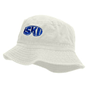 Cool Ski Embroidered Pigment Dyed Bucket Hat