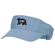 Mama Bear Embroidered Pro Style Cotton Washed Visor