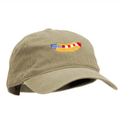 American Hot Dog Embroidered Washed Cap