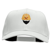 Architect Embroidered Solid Cotton Twill Pro Style Cap - White OSFM