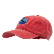 American Swimmer Embroidered Unstructured Pigment Dyed Cotton Cap