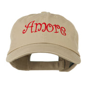 Wording of Amore Embroidered Cap