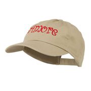 Wording of Amore Embroidered Cap