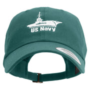 US Navy Unstructured Low Profile 6 panel Cotton Cap - Spruce OSFM