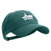 US Navy Unstructured Low Profile 6 panel Cotton Cap - Spruce OSFM