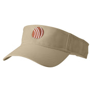 Chocolate Truffles Embroidered Cotton Twill Sun Visor - Khaki OSFM